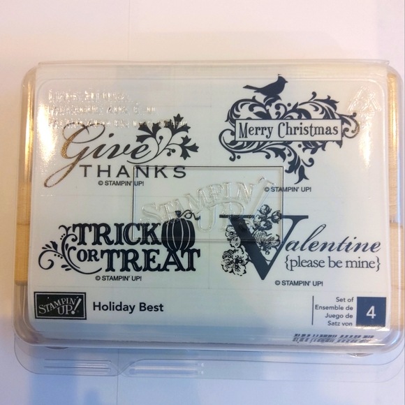 🌷Stampin up Holiday Best set of 4 - Picture 2 of 4